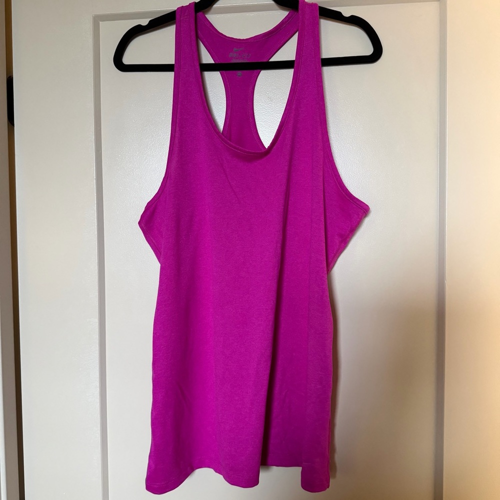 Nike Women's Vibrant Pink Tank Top - Picture 4 of 8